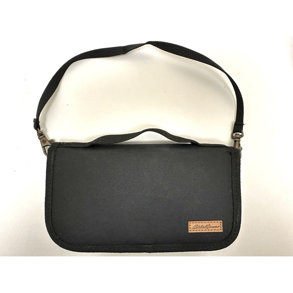 Eddie Bauer  Zip Around Travel Wallet With Removable  Strap